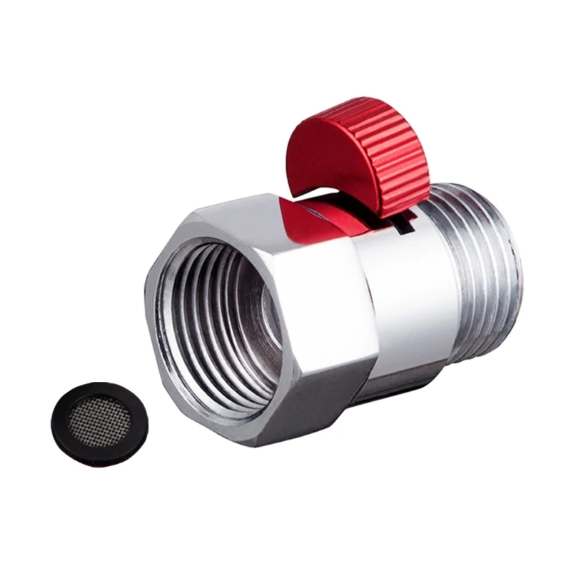 Shut-off Valves Inch Thread Shower Head Shut-off Valves Angles Valves Durable for Shower Head Hand Shower Shower Arm