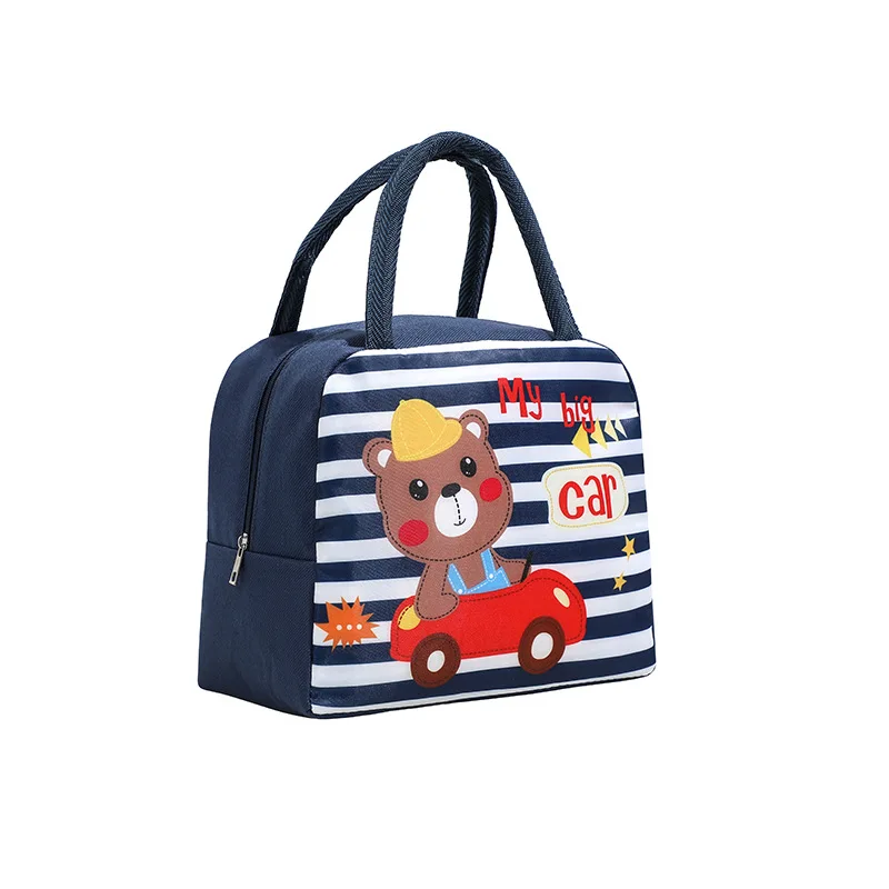 Cartoon Cute Lunch Box Bag Portable Bento Bag To Work and School with Rice Insulation Bag