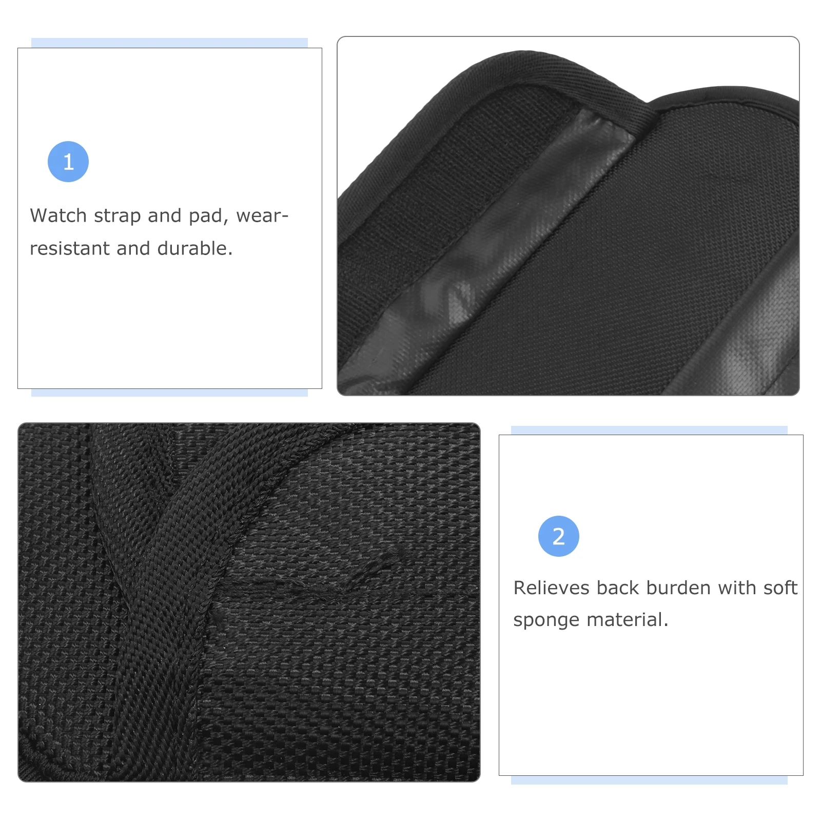 

Soft Sponge Guitar Strap Pad Decompression Shoulder Cushion for Weight Reduction Musical Instrument