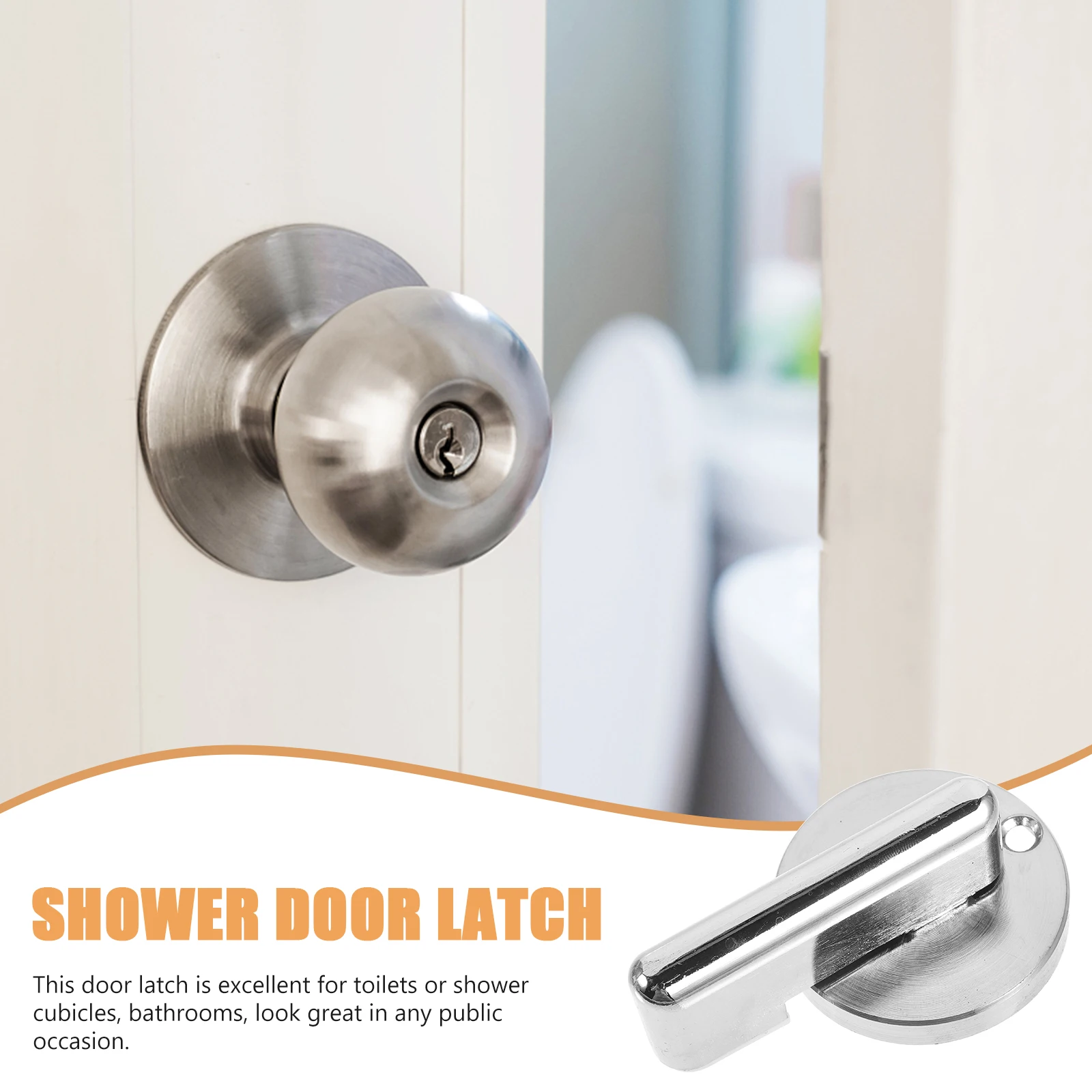 

1Pcs Durable Bathroom Lock Indicator Metal Door Lock for Public Restrooms with Occupied Sign