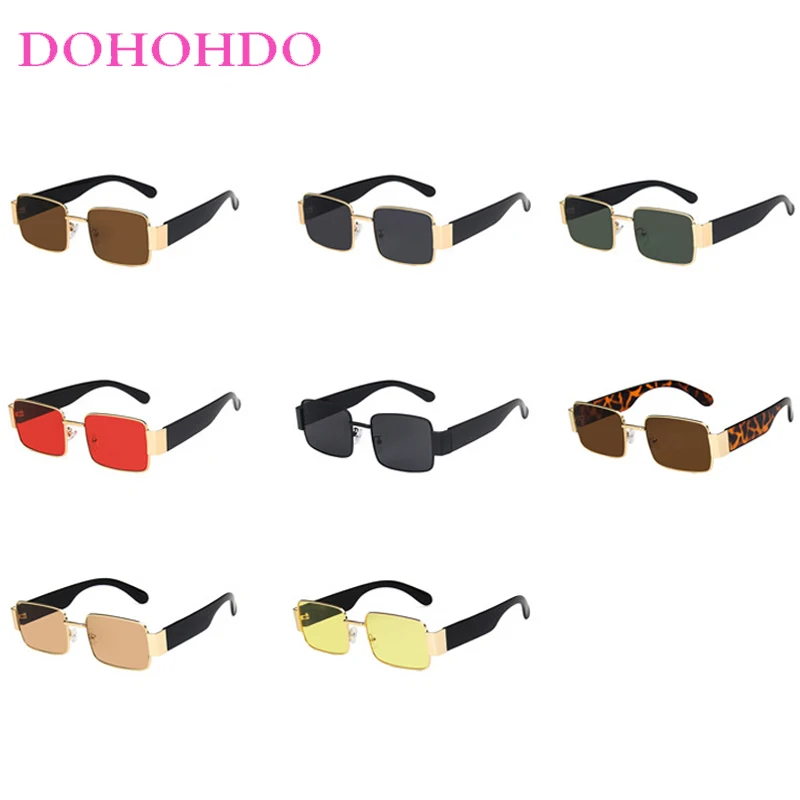 Retro Brand Small Square Women Sunglasses Fashion Designer Punk Men Sunglass Outdoor Driving Shade Sunglasses Unisex Очки UV