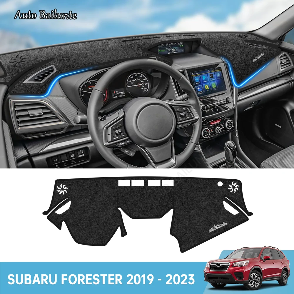 

Коврик для приборной панели автомобиля Subaru Forester 2019 2020 2021 2022 2023, защита от УФ-лучей, солнцезащитные аксессуары