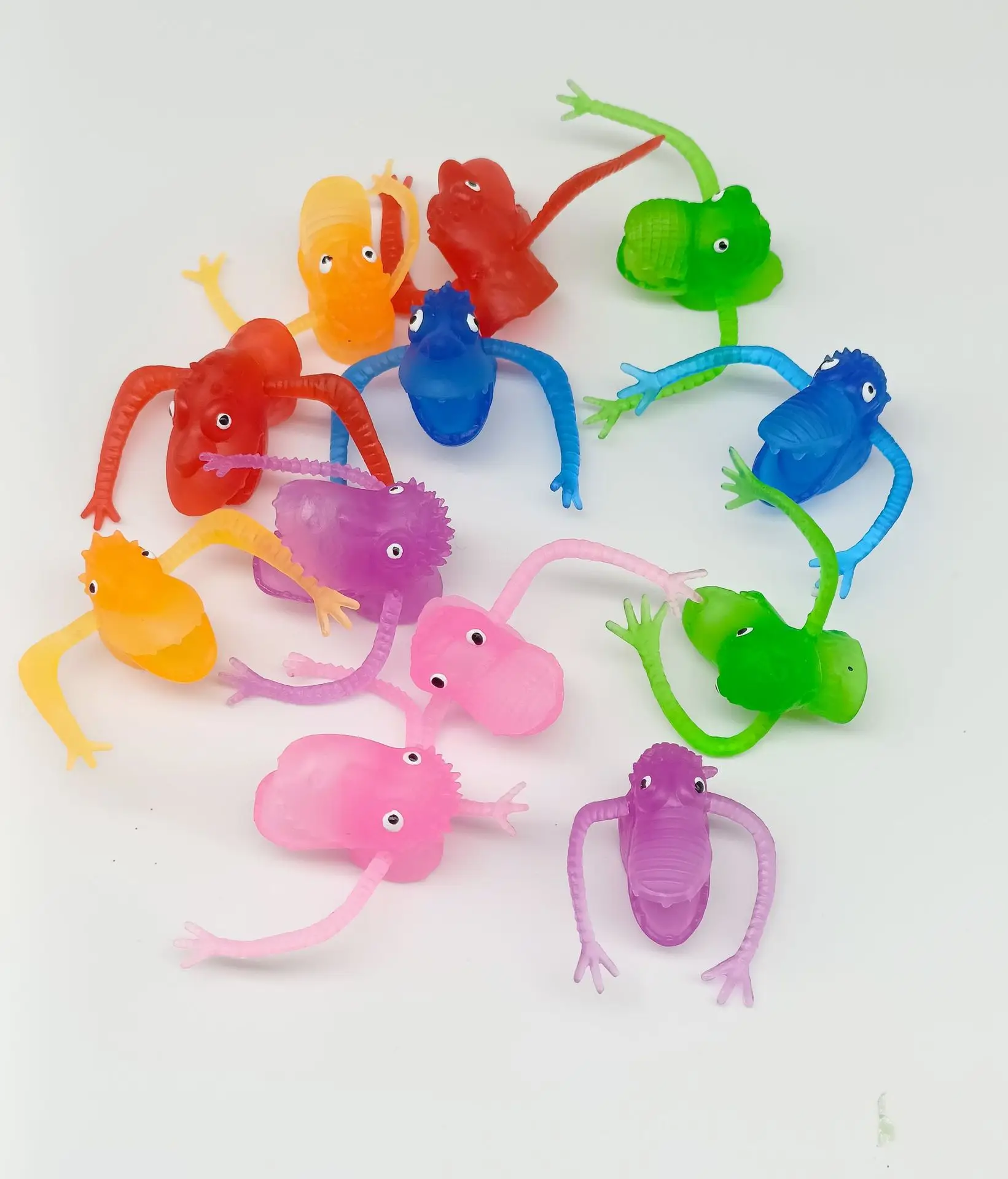 5-10 Stuks Nieuwigheid Leuke Dinosaurus Vingerpop Vinger Cover Creatieve Kids Interactieve Vinger Pop Mini Monster Vingerpop speelgoed