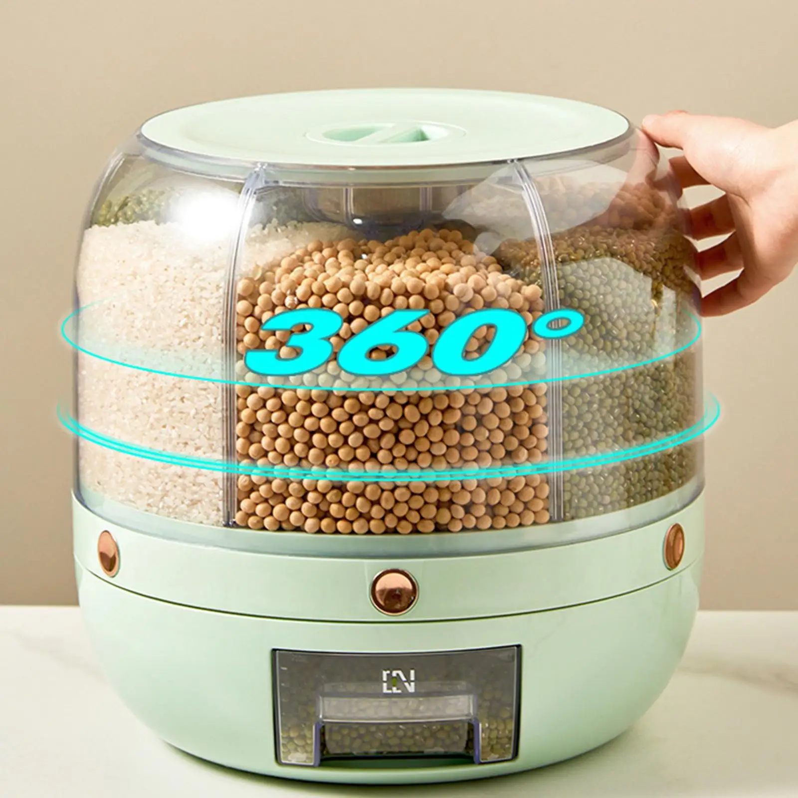 Grain Dispenser Grain Storage Rice and Grain Storage Container for Home