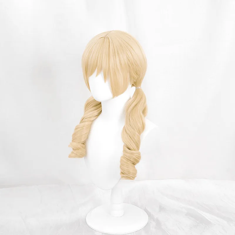 Tomoe Mami Cosplay Wig Puella Magi Madoka Magica Combats Wig High Temperature Silk Rose Inner Mesh Wig Halloween Party