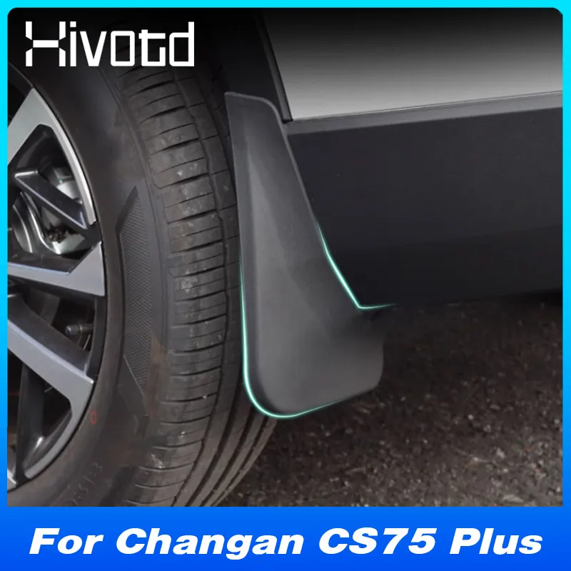 For Changan CS75 Plus 2022-2024 Car Mudguards Plastic Fender Cover Flares Splash Guard Exterior Mud Flaps Protective Accessories