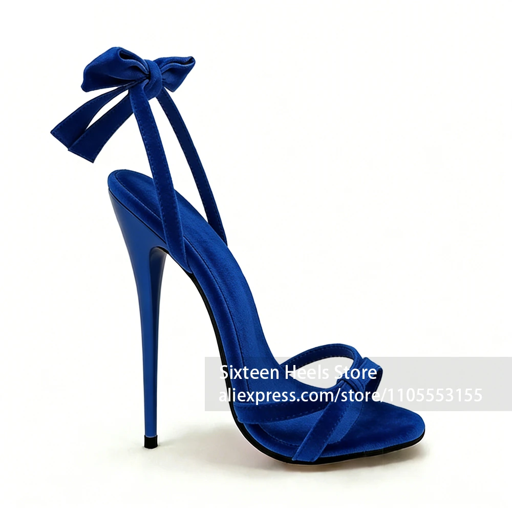 Sandalias De Tacón Alto De 16 Cm Con Lazo De Gamuza, Estilo Sexy, Tacón Lacado, Para Mujer, Bonitas Y Dulces, Con Punta Abierta, Entrelazadas, De Verano, Tipo Stilettos. — -51%, 70.81€ Coupon, from 66.69€ – 51% descuento – €66.69