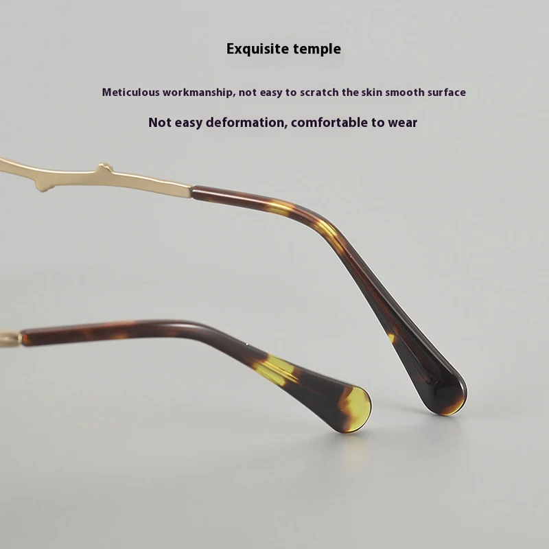 نظارات ريترو من التيتانيوم النقي مع قصر النظر المتعدد، إطار نظارات تقدمية متعدد التركيز، نظارات طبية طبية