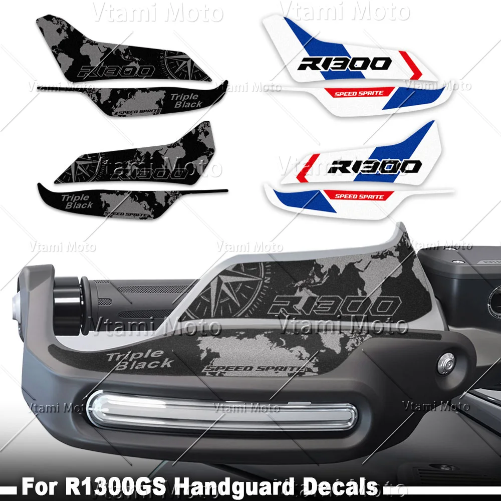 For R 1300 GS R1300GS Adventure Triple Black Trophy Motorcycle Handguard Shield Stickers Motorrad Protection Decals