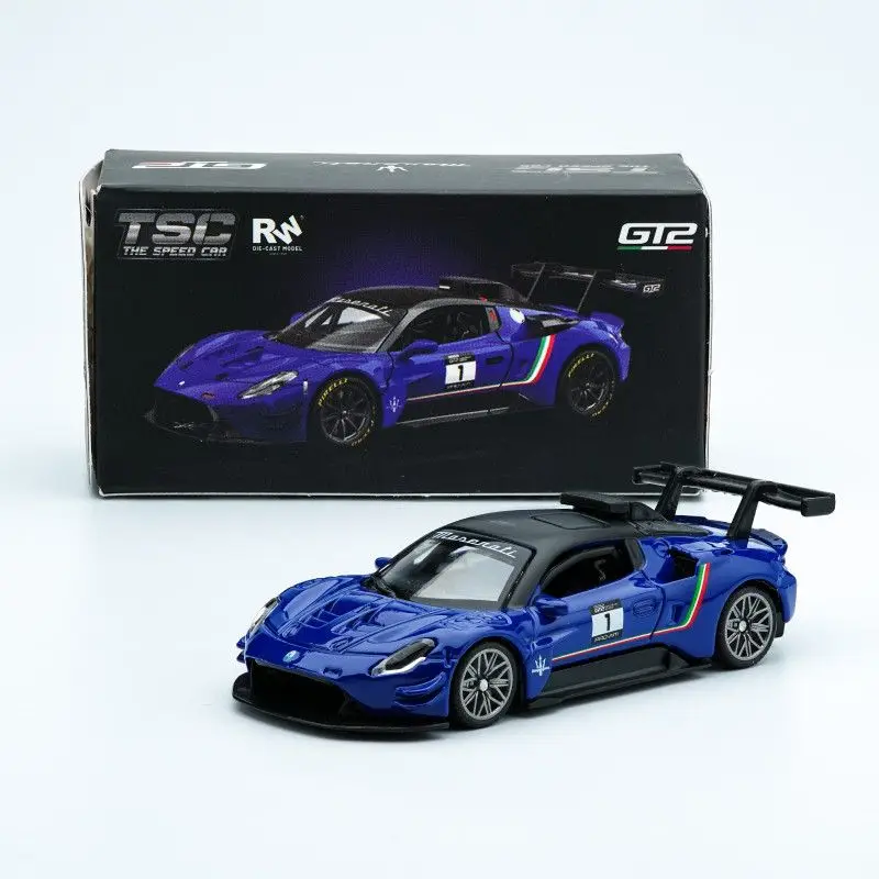 

TSC Ssuka 1:60 alloy car model Maserati GT2 simulated car model toy car ornament gift