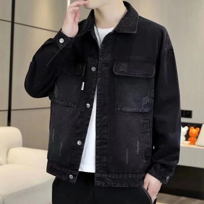 

Men'S Autumn New Trend Loose Top Autumn Hong Style Trendy Workwear Casual Men