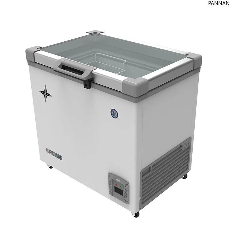 

Ultra-low temperature freezer minus 60 degrees glass door tuna cryogenic quick-freezing display freezer