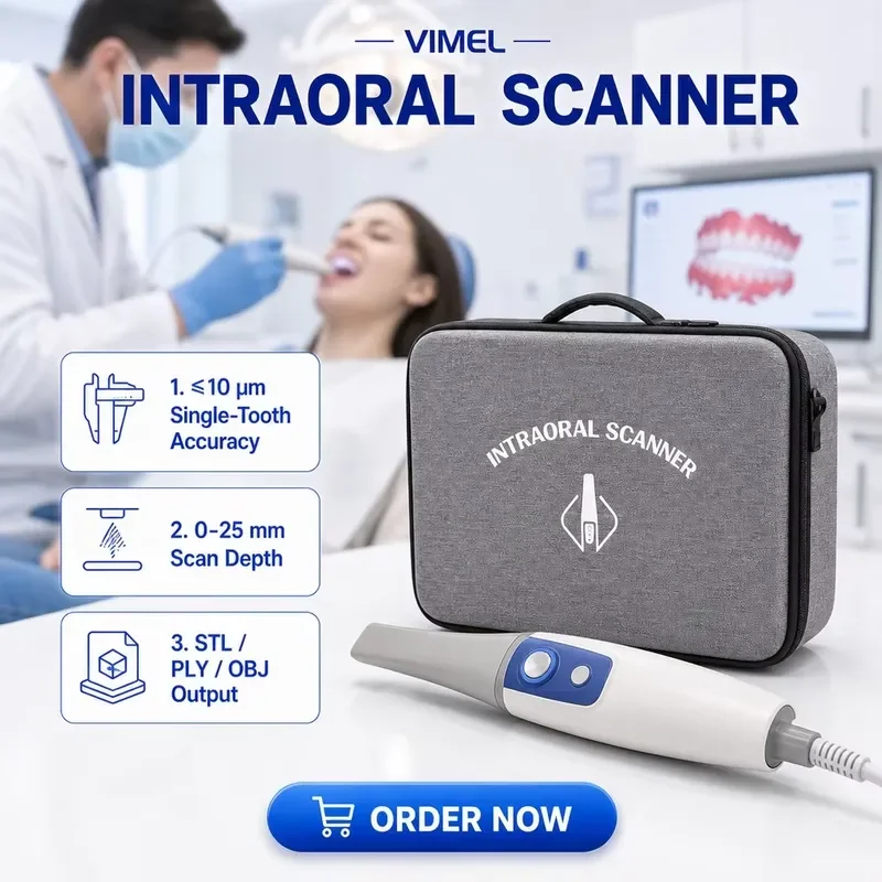 Intraoral Scanner Wired AI Real Color With Free Software Multi Language Faster Smart Intra Oral 3D Scanner