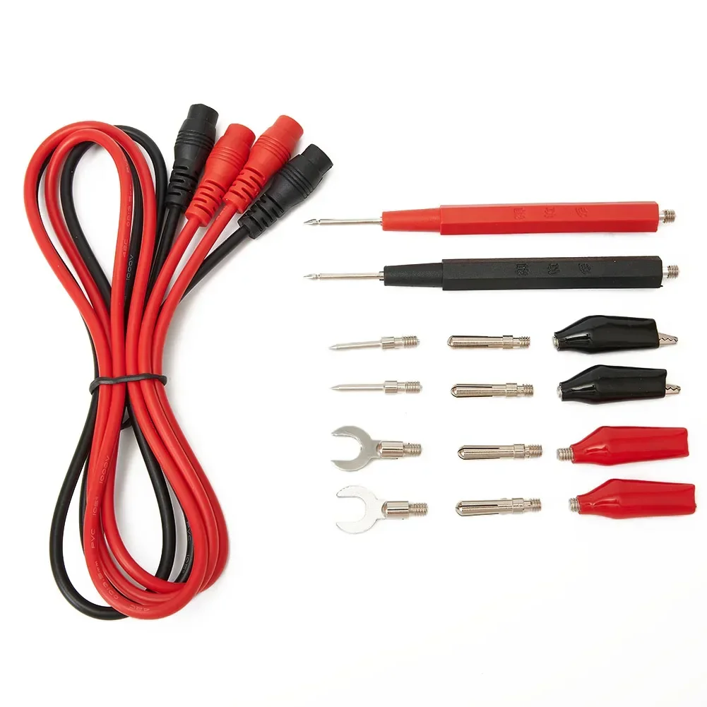 Kit Multimeter Test Leads Multifunction Replacement Accessory 16pcs Tool Set Digital Probes Voltage Copper Tin