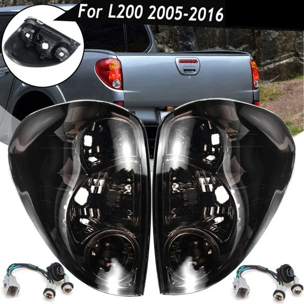 

Left Tail Light for Mitsubishi L200 Triton Colt 2005-2016 Taillights Rear Lamp Reversing Brake Lampshade Smoke Housing