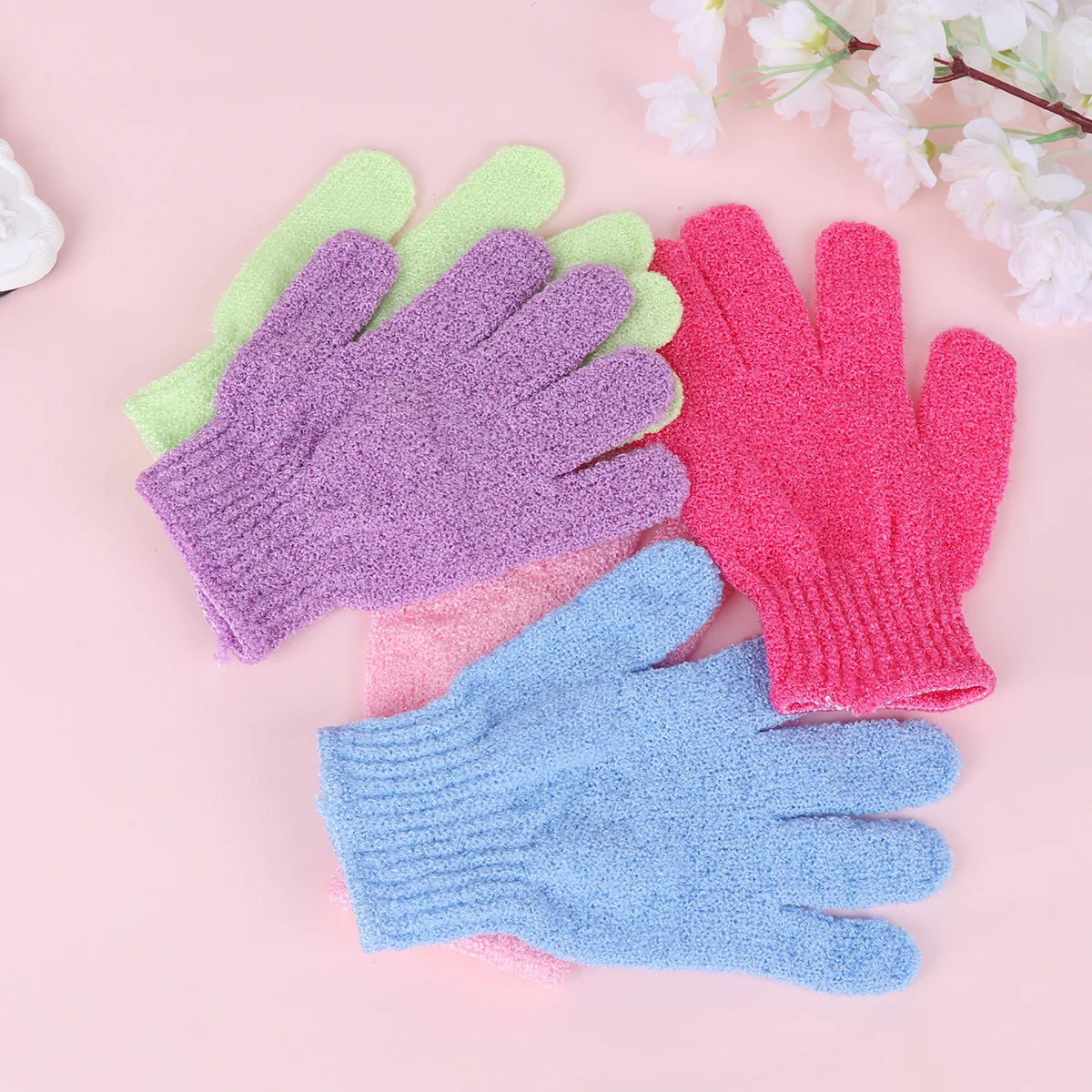 

30Pcs Exfoliating Bath Gloves for Body and Back Deep Cleansing Shower Scrubbers Remove Dead Skin Dullness Random Color