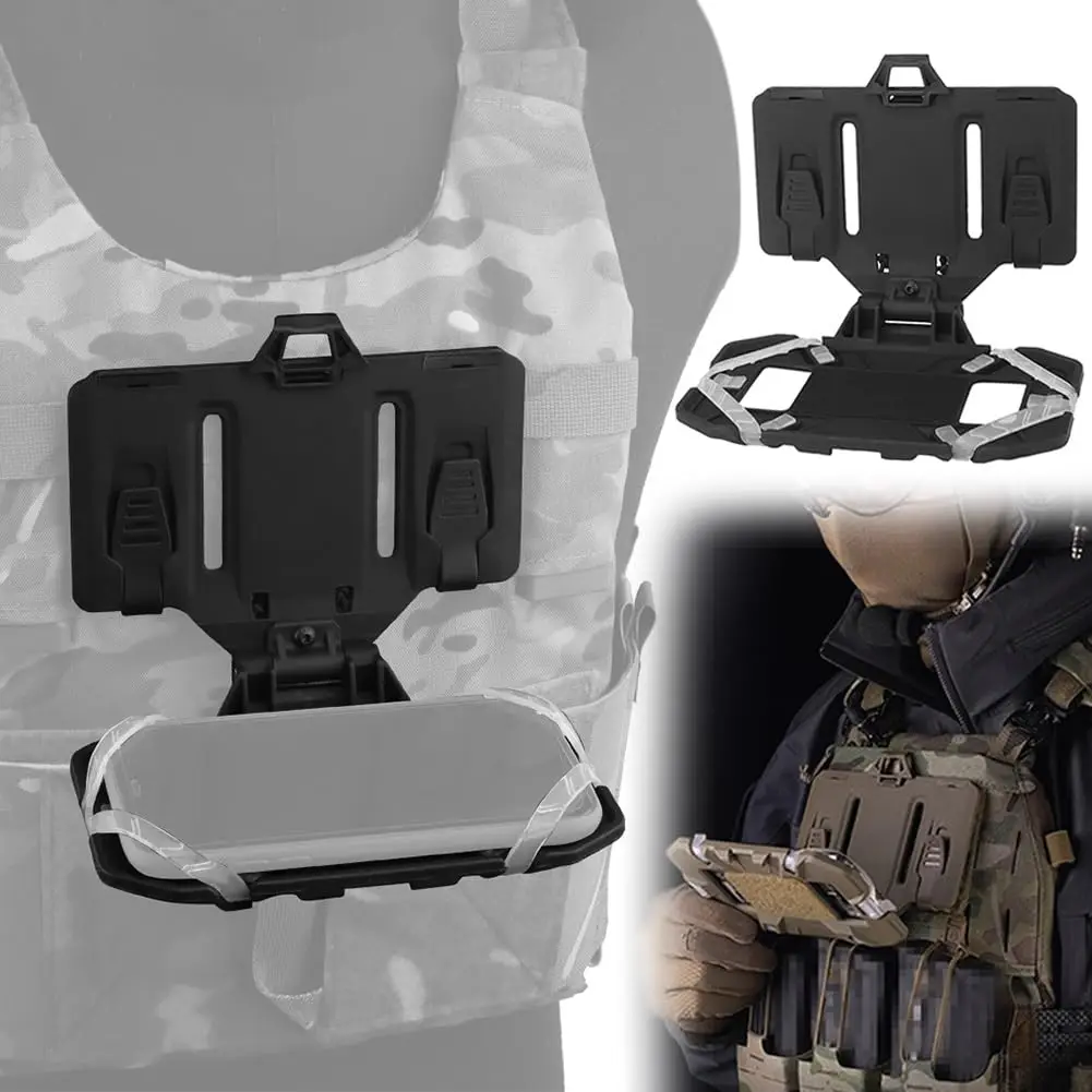 

AQzxdc Tactical Vest Phone Holder Molle Phone Pouch Multicam Phone Board Plate Carrier Phone Holder for Molle Plate Utility Vest