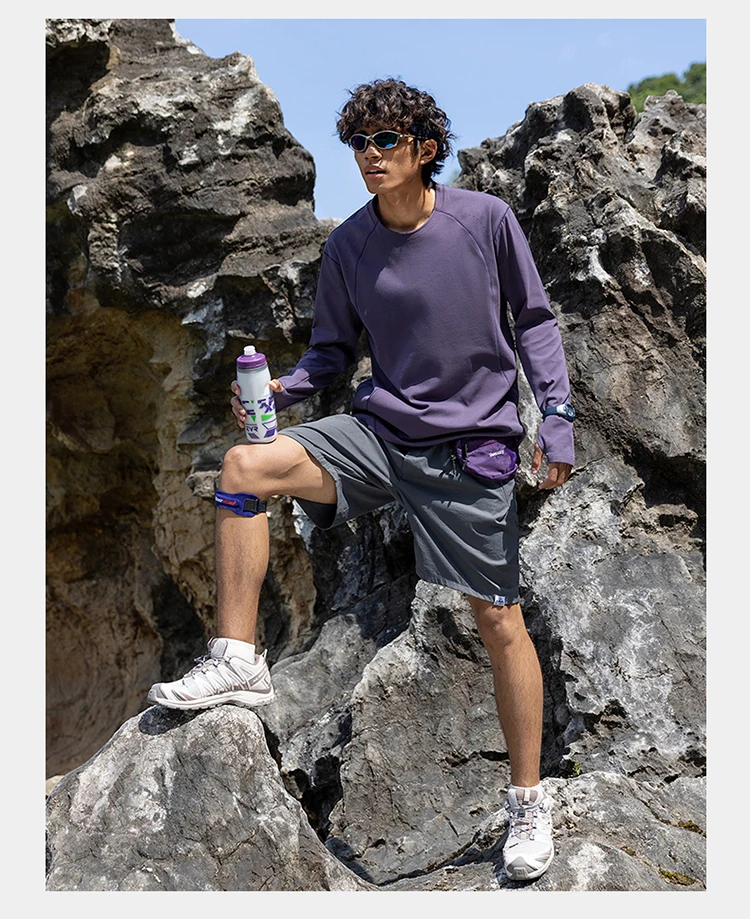 Herren Performance-T-Shirt mit Rundhalsausschnitt und langen Ärmeln – UPF50+ Sonnenschutz, 7A antibakteriell & schnelltrocknend für Sport- und Outdoor-Aktivitäten – Detail 6