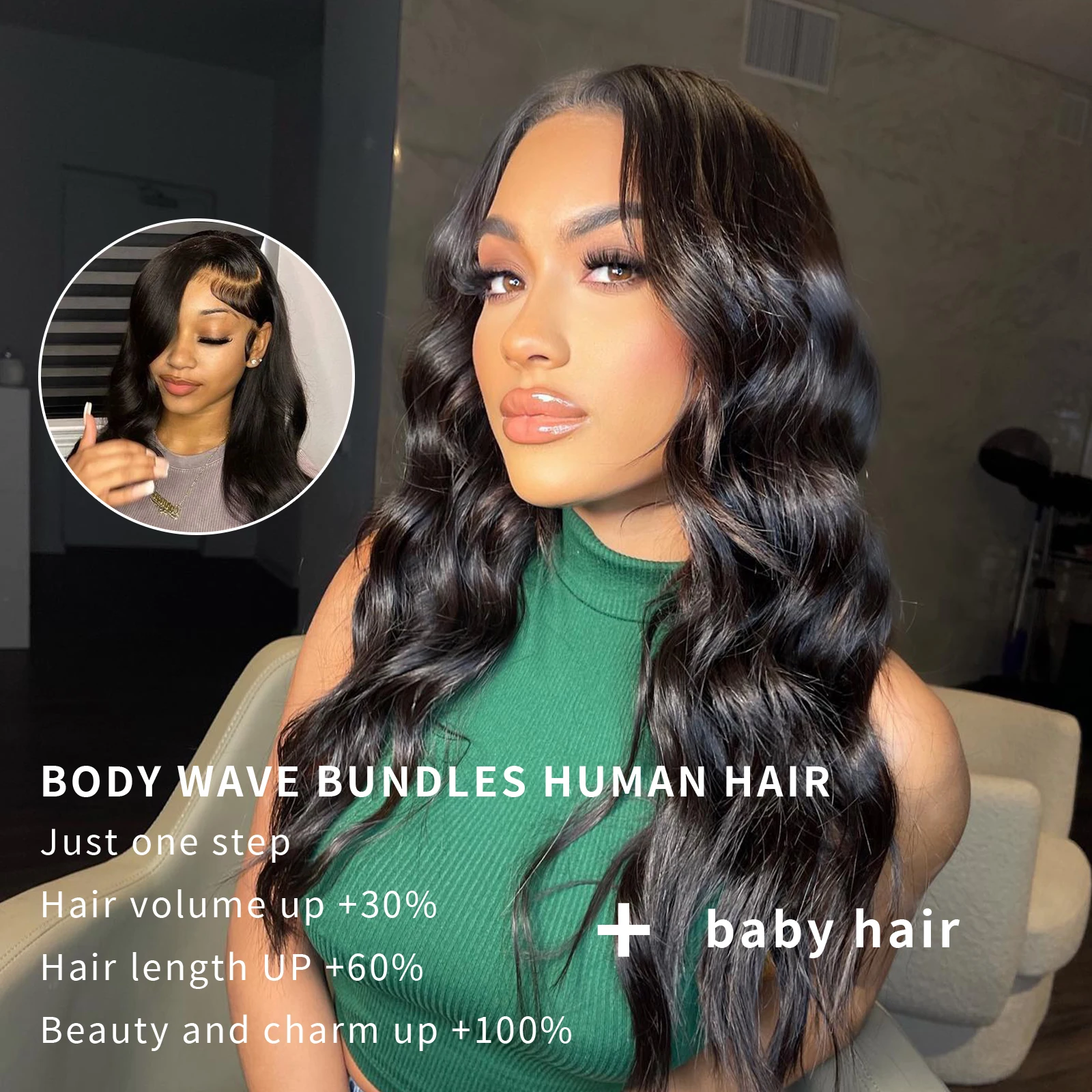 16A 30 นิ้ว Body Wave Human Hair Extensions 1/3/4/5 บราซิลผมน้ําหยักสานราคาถูกขายส่งสําหรับผู้หญิง