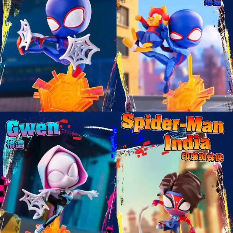

Marvel Spider-Man across the Spider-Verse Series Popmart Figure Blind Box Trendy Decoration Gift for Girls Birthday Toy &