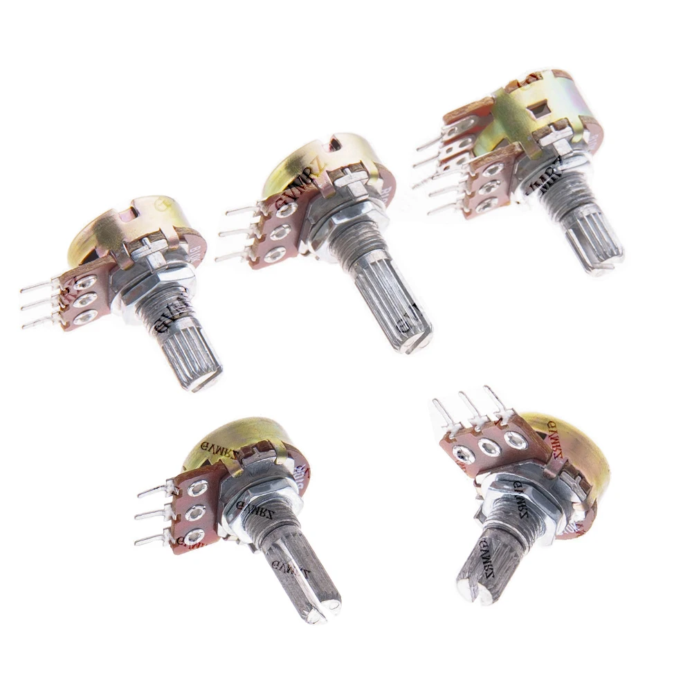 WH148 Carbon Film Resistor 3PIN/6PIN 15MM/20MM Single-Turn Variable Resistor 1K 2K 3K 5K 10K 20K 50K 100K