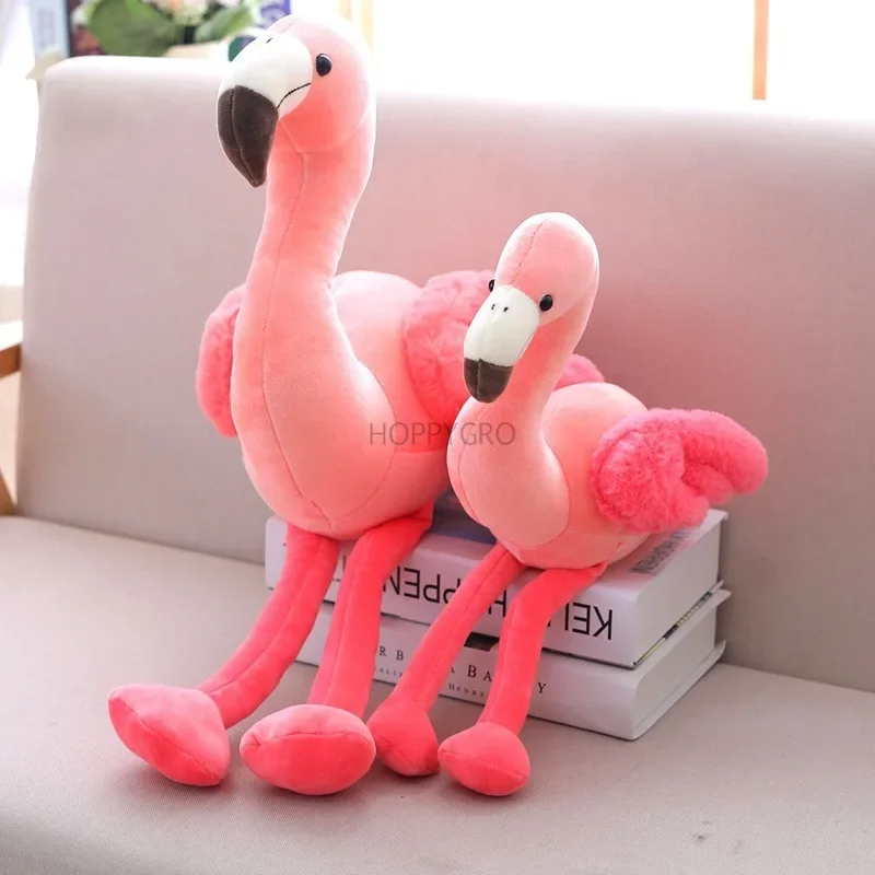 25-50cm Flamingo peluche bambola giocattoli Kawaii rosa fenicottero bambini peluche bambola morbida peluche uccello regalo di compleanno per bambini ragazze