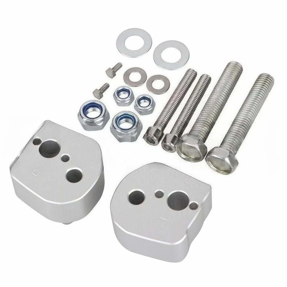For 3Pcs Motorcycle Handlebar Riser Bracket CNC Aluminum Handle Bar Heighten Mount for Yamaha FJR1300 2006‑2020