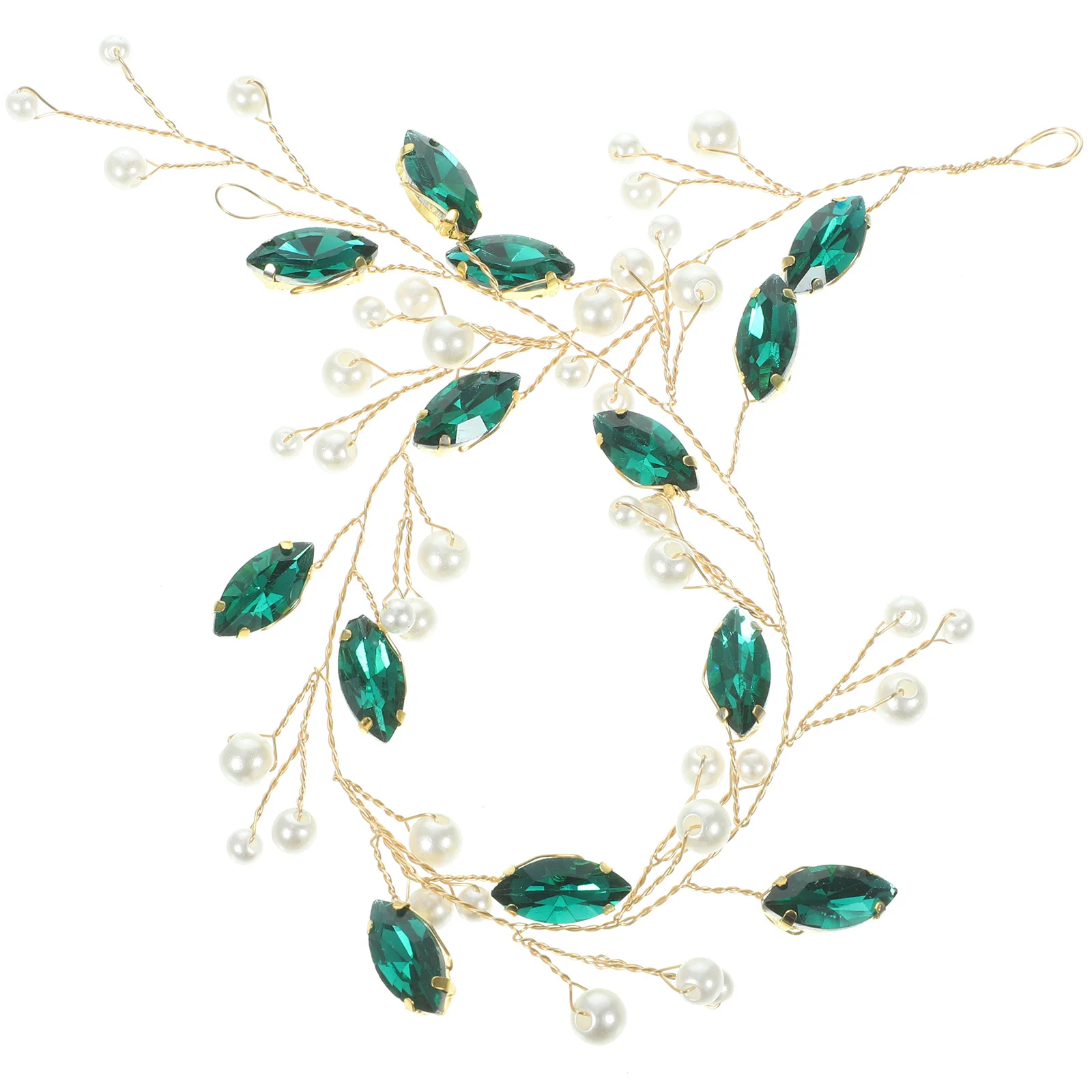 لؤلؤة هيرباند الزفاف خوذة أنيقة الزفاف العروس الشعر التبعي حفلة موسيقية الشعر الديكور الزفاف عقال #3