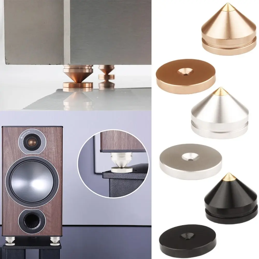 

Aluminium Alloy Metal Audio Speaker Feet Pad Shoes Spike Shock Absorber Disc Player Shock Absorber Rotary Stand Bookshelf Pads