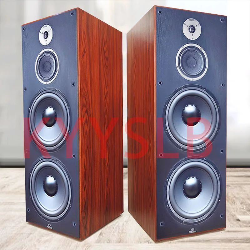 200W 12-inch Floor Speakers Surround Hi-fi Passive Speakers Home Theater High-power Bookshelf Speakers Three-unit Bass Speakers