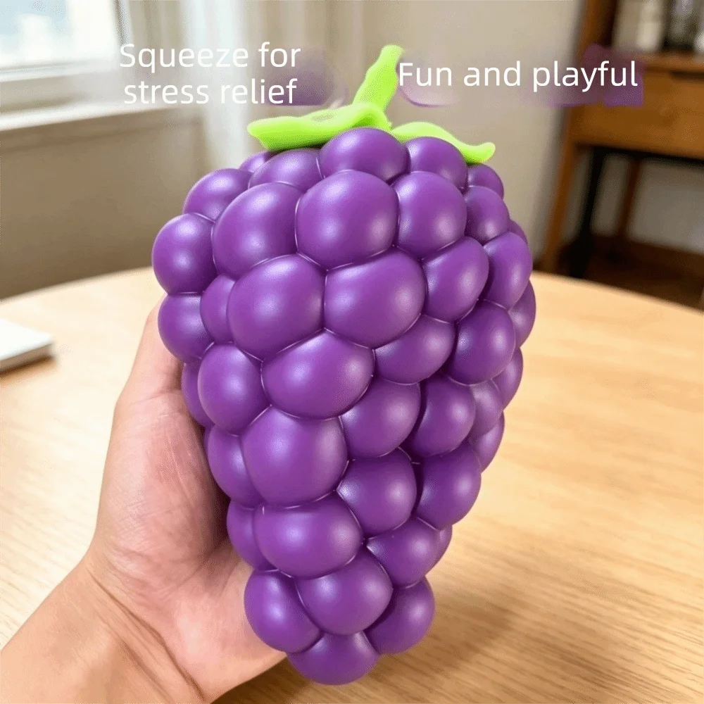 Fidget Simulation Fruit Squeeze Strawberry Soft Texture Slow Rebound Carrot Grape Fruit Squeeze Birthday Gift