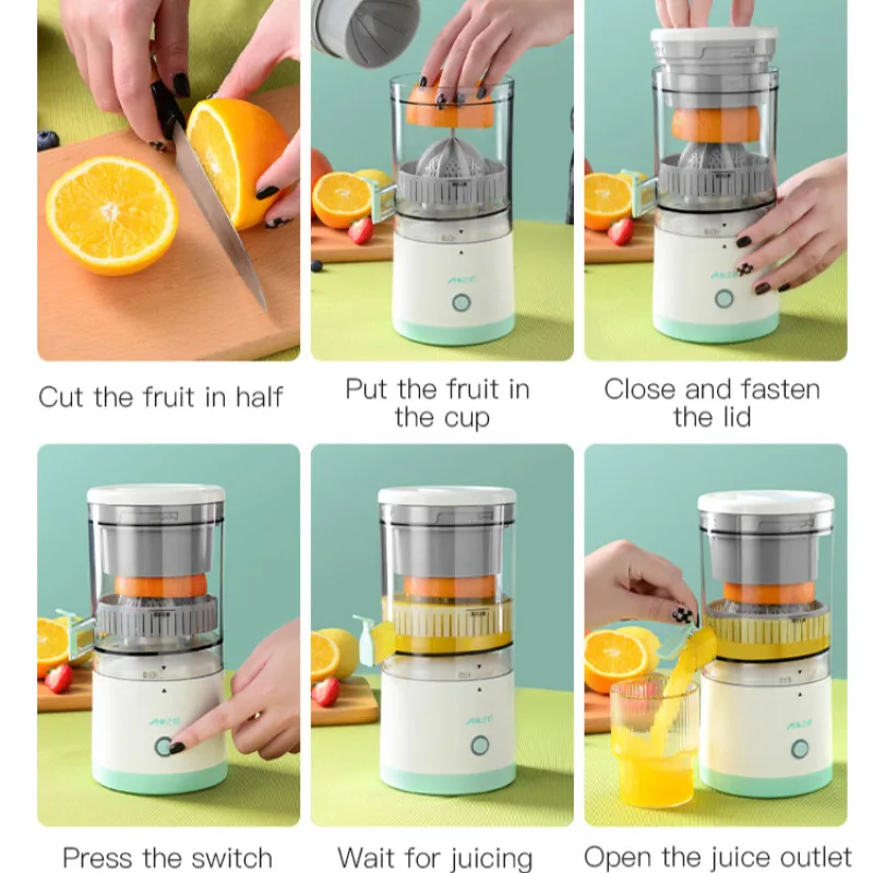 Home Portable Juicer Mini Lemon Orange Juicer Orange Press Rechargeable Electric Portable Juice Cup