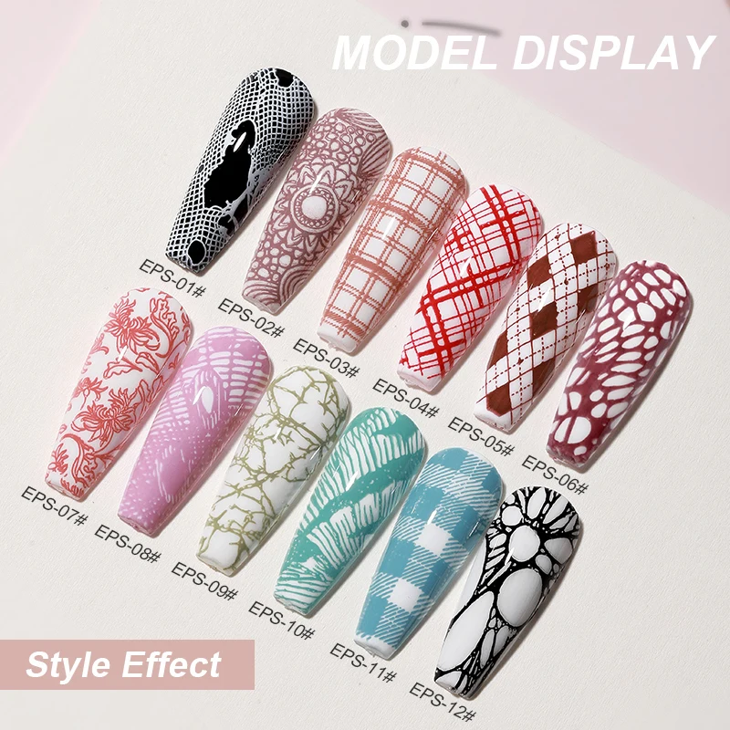 كما مسمار الطباعة ختم هلام البولندية 5 مللي ألوان مسمار الفن الطباعة الورنيش لختم لوحة أسود أبيض طباعة ورنيش لا كيت #5