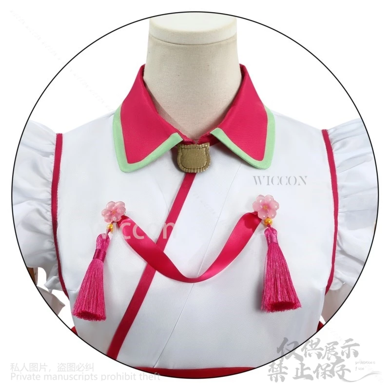 Sakura miko cosplay anime hololive holo vtuber traje japonês quimono vestido lolita para o natal dia das bruxas meninas personalizado