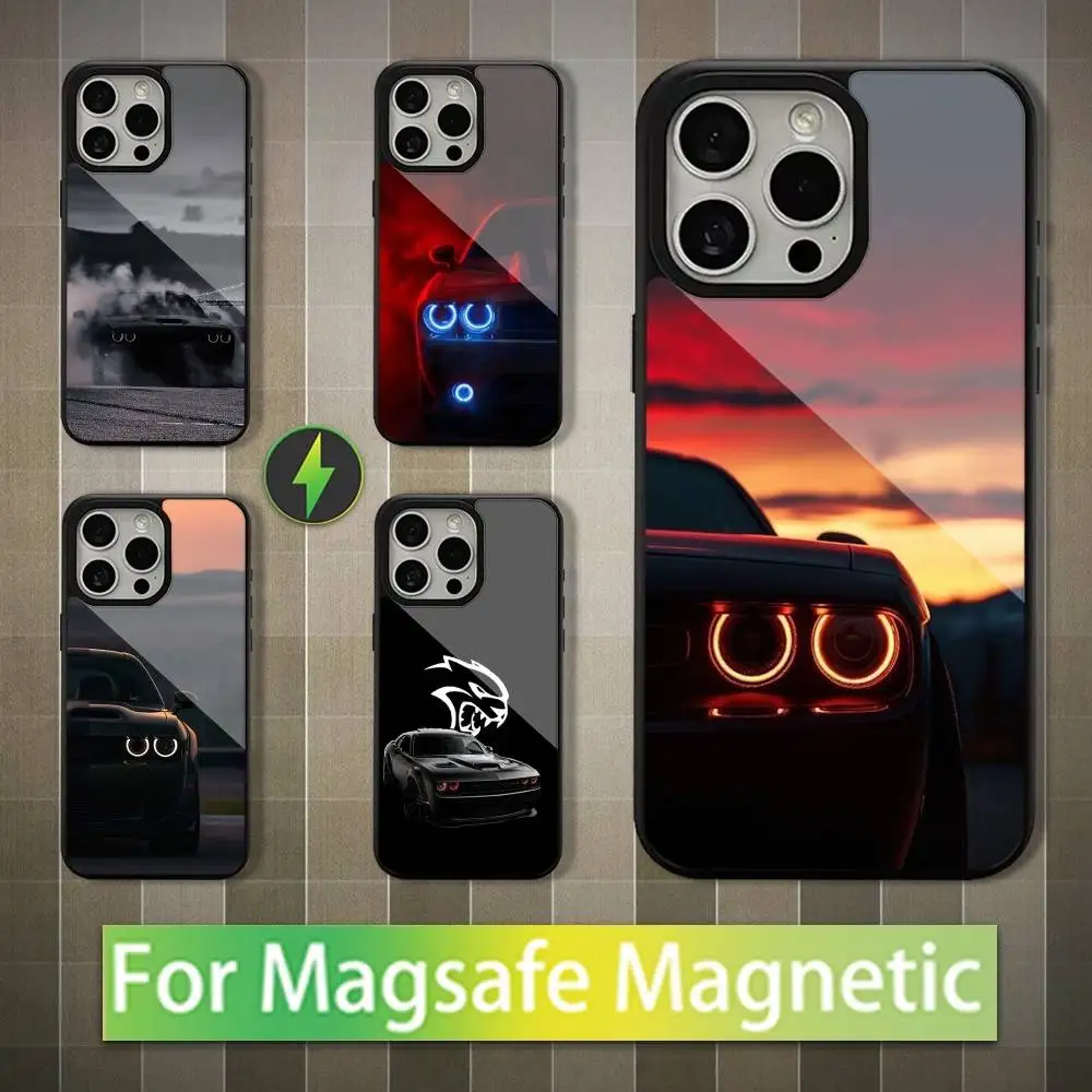 

D-Dodge C-Challenger-SRT Car Phone Case For iPhone 16,15,14,13,12,11,Pro,Max,Plus,Mini,Magsafe,Magnetic Wireless Charging Case