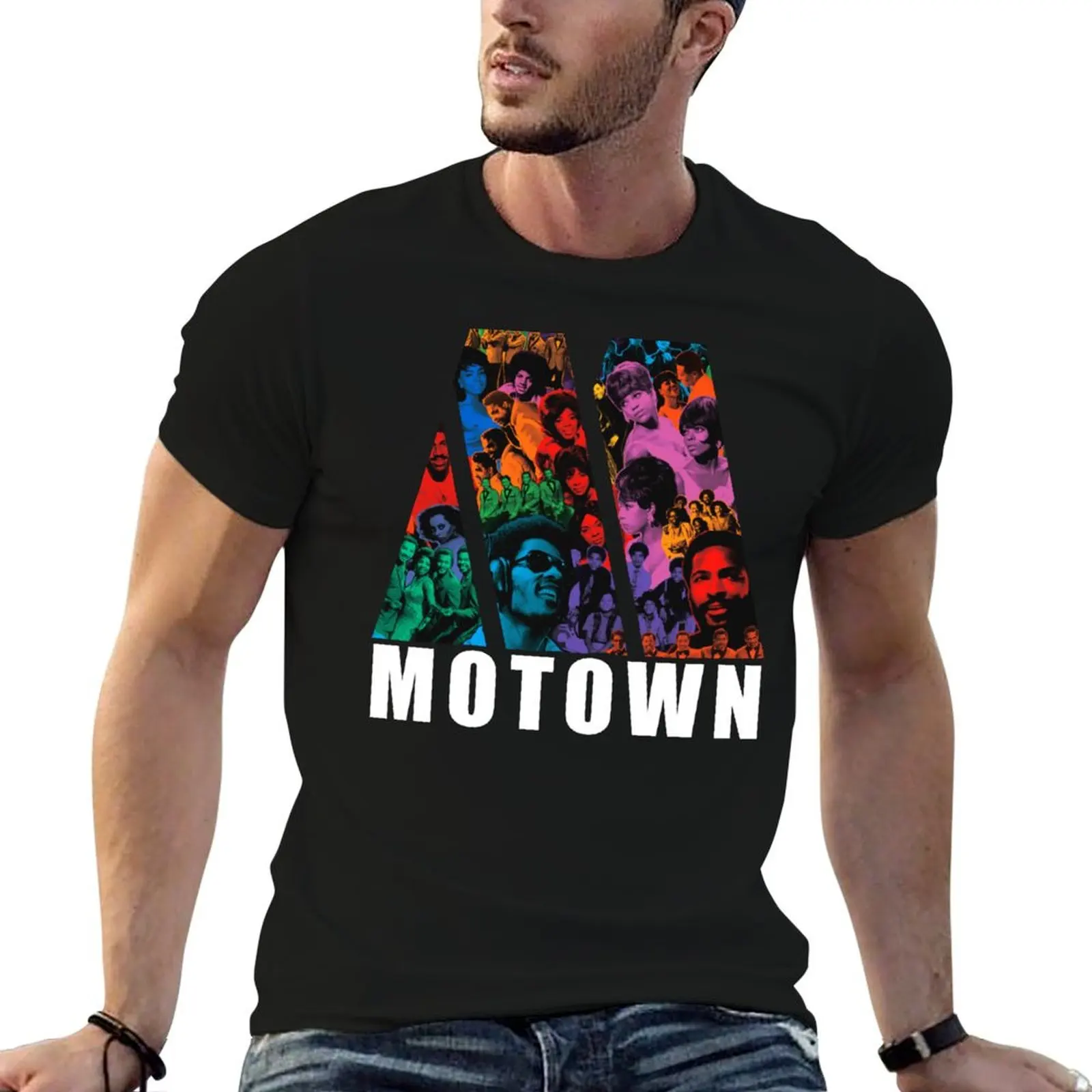 Tamla Soul Motown Collective Sixties Seventies vintage record label collage pop art T-Shirt Casual Everyday Short Sleeve T-Shirt