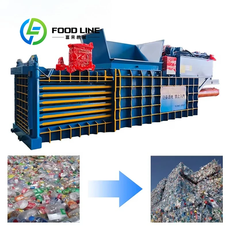 Horizontal Hydraulic Integrated Baling Equipment All In One Structure Easy Installation No Complex Assembly For Onsite Layout