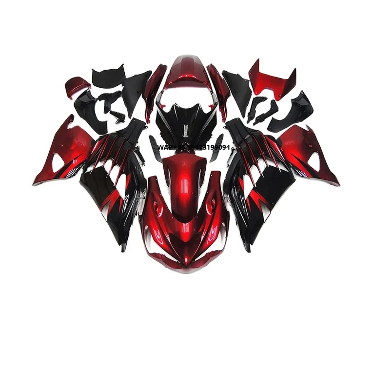 

ABS Complete Fairing Set for 2012-2021 KAWASAKI-ZX14R 1400 Red Black Cowlings