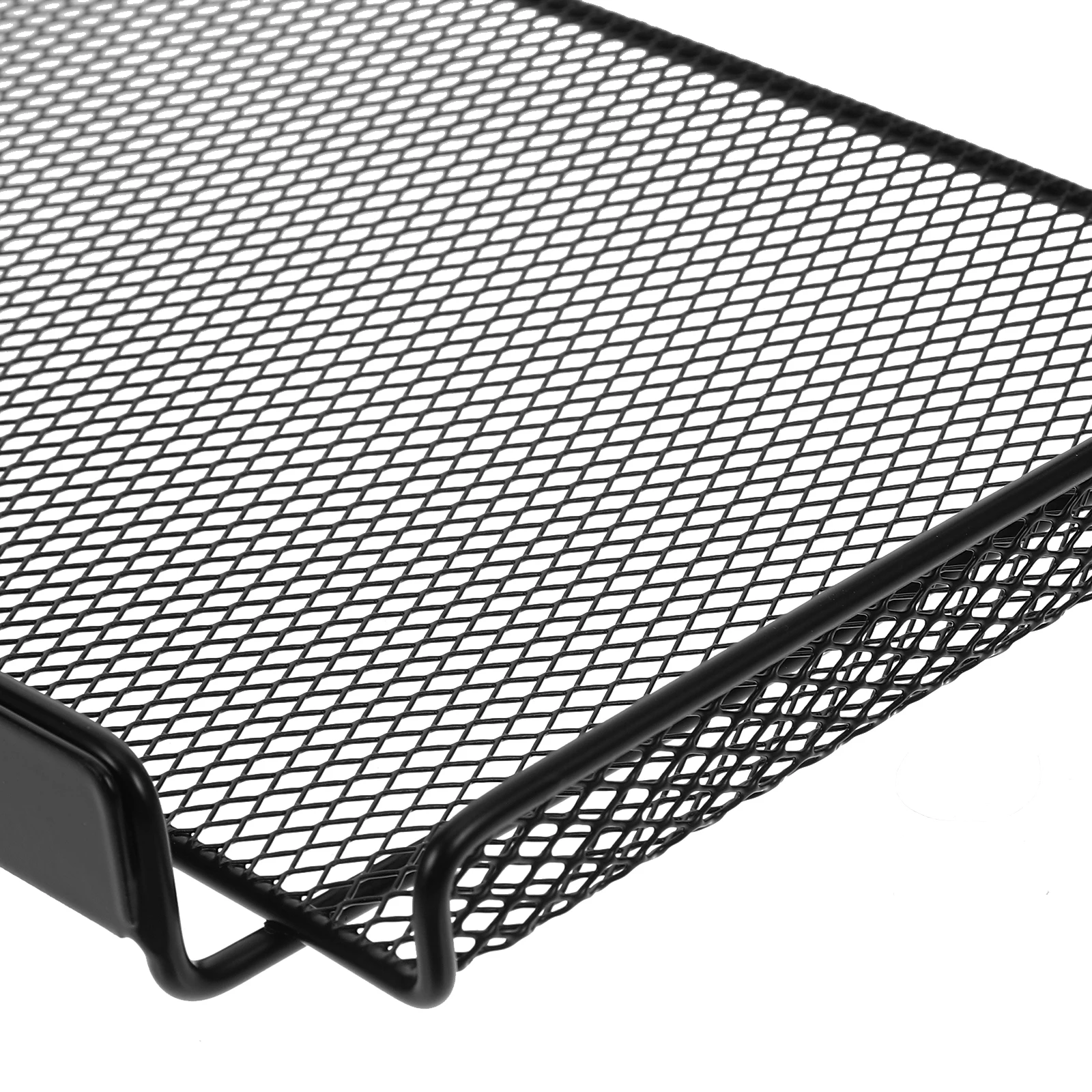 

Under Desk Storage Basket Adjustable Clamp On Mesh Organizer For Office Dorm Bathroom File Document Holder Rack