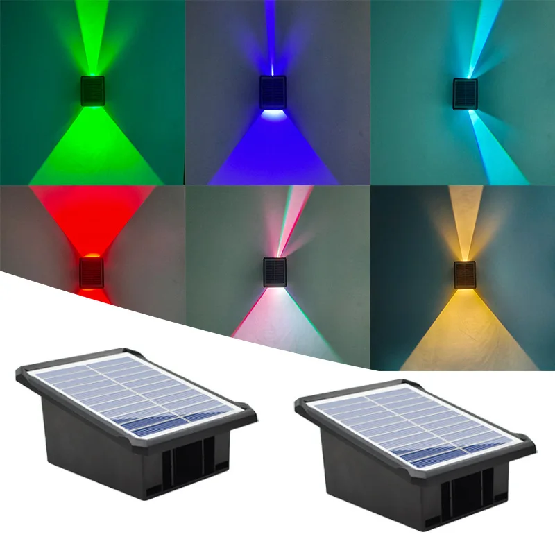 

Up and Down Solar Light Outdoor Waterproof Wall Washer Lights for Garden Street Landscape Balcony Yard Porch Patio Decor