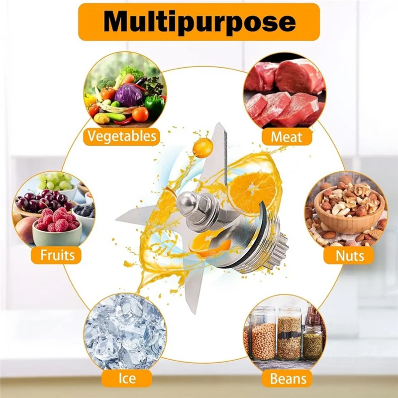 A26T-Blender Wet Blade Stainless Steel Blade Accessories Compatible With 5200 Series Blender Mixer