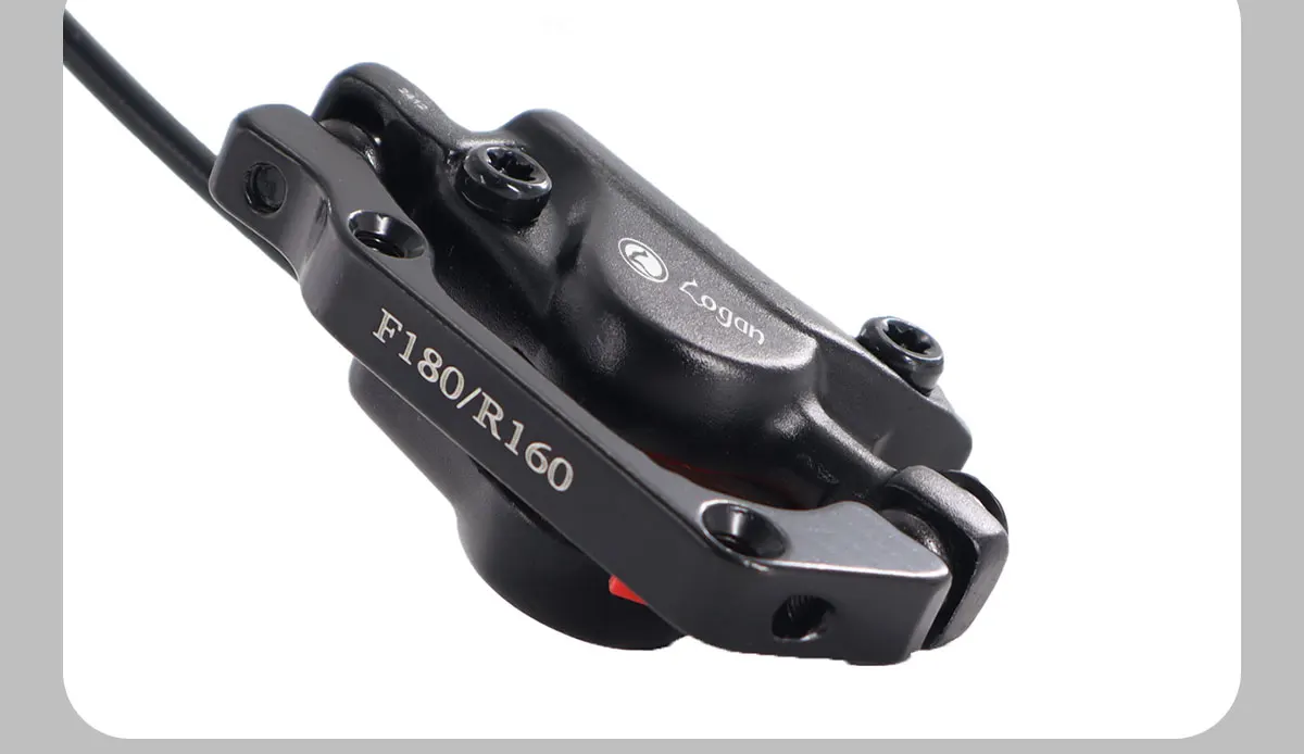 TESNO M500 2-Piston MTB Hydraulic Disc Brake Set Aluminum Alloy Front And Rear Bicycle Brakes with Silicone Protective Covers