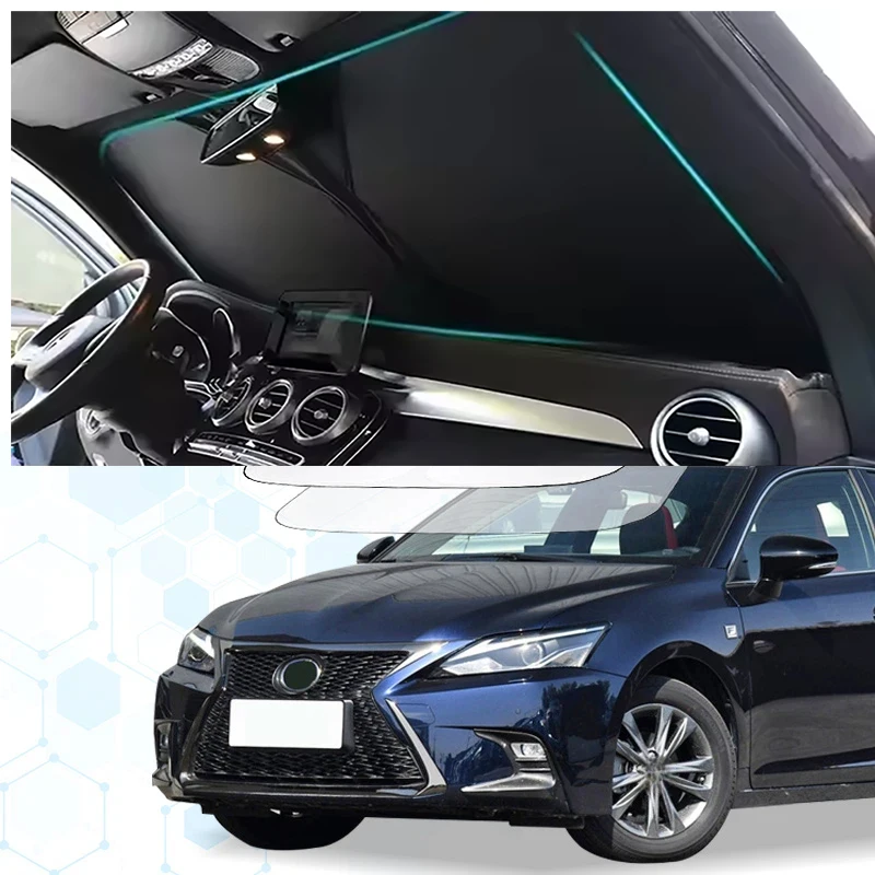 Windshield Sun Shade For Lexus Ct 200H Sunshade Sun Visor Protector Foldable Blocks UV Rays Keep Car Cooler