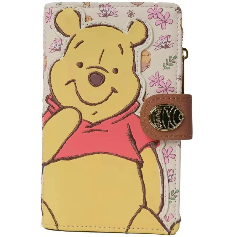 กระเป๋าสตางค์ลายการ์ตูนดิสนีย์ วินนี่เดอะพูห์ จาก Loungefly รุ่นใหม่ กระเป๋าใส่เหรียญ ใส่บัตร แฟชั่นน่ารัก พกพาสะดวก เหมาะสำหรับเป็นของขวัญสำหรับเด็กผู้หญิง