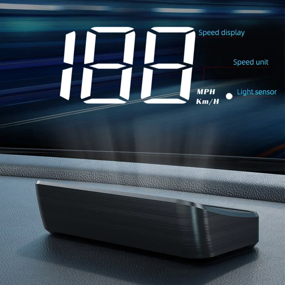 La più recente vendita di alta qualità per auto Head Up HD Display GPS tachimetro KMH Digital HUD parabrezza proiettore Head-up Display accessori