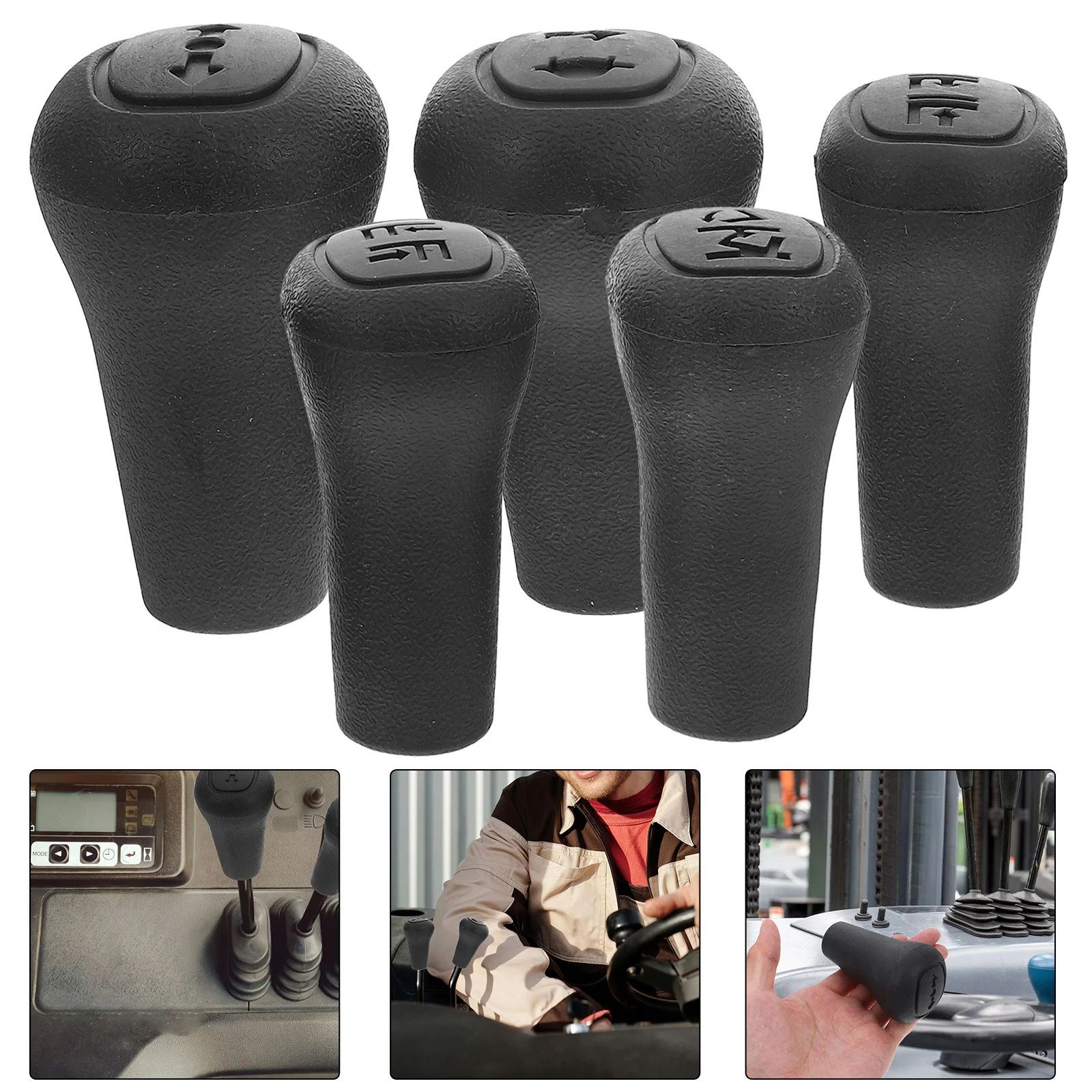 5pcs Forklift Shift Knob Replaceable Lever Handle Smooth Movement Durability Precision Compatible Brands Models Efficient