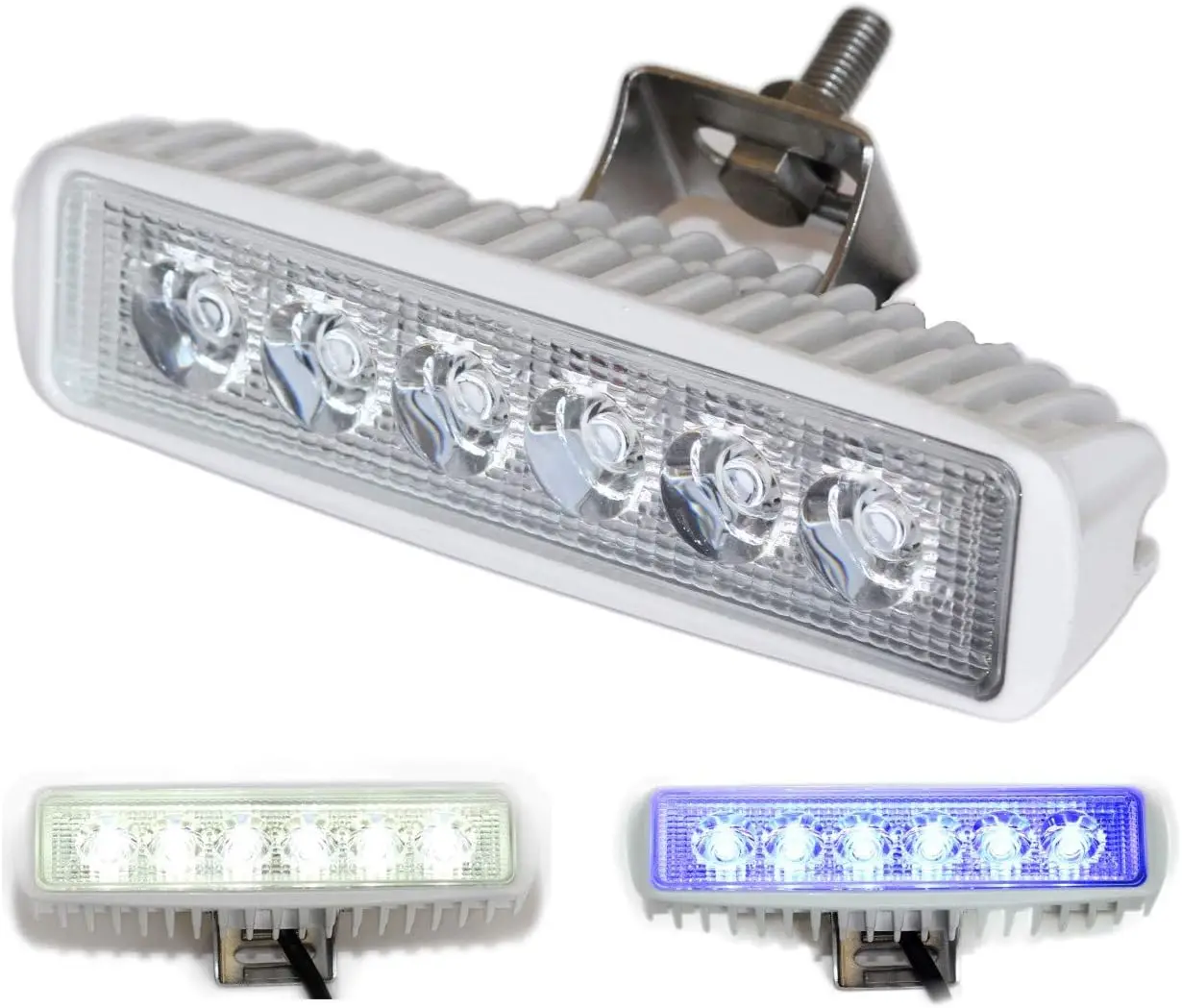 Marine Dual Color LED Boat Spreader Light  Stainless Hardware & Bracket IP68 Waterproof Multicolor Bright High Lumen Output