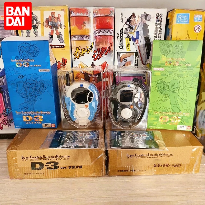 

Bandai Digimon Adventure 02, фигурка Monster Scsa D3 Scsa Gold Machine V-Mon Wormmon, анимационная модель Digivice, фигурка, подарки