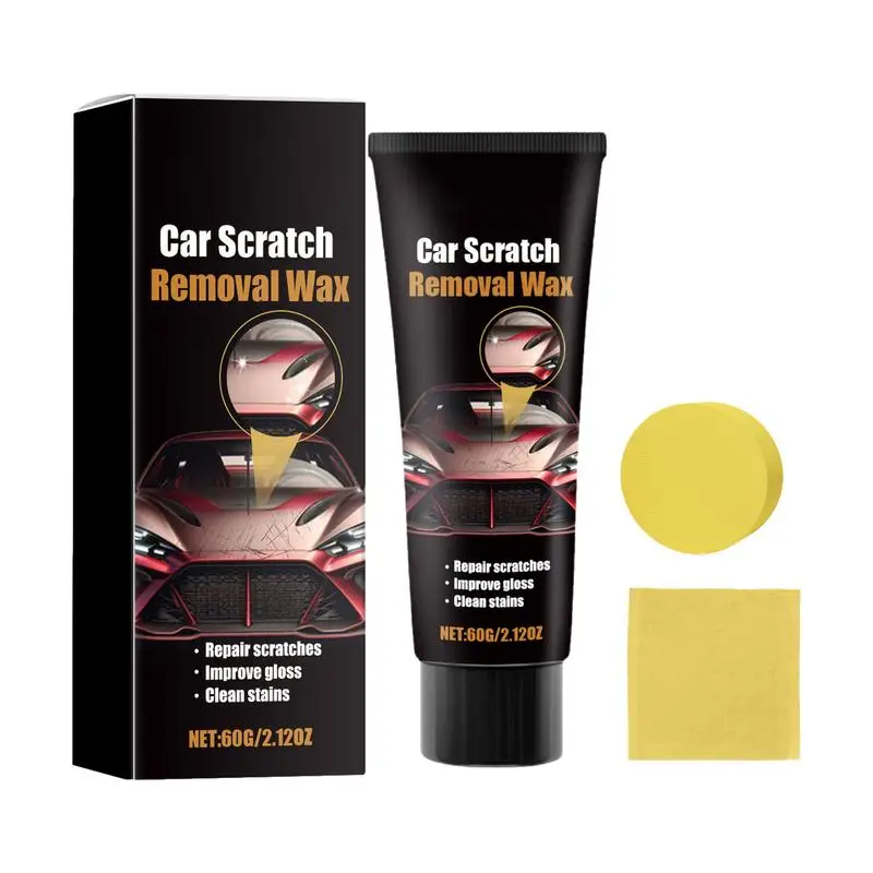 

Car Scratch Remover Polishing Wax Repair Paste Swirl Remover Rubbing Compound Car Care Kit Towel & Sponge Included Eliminates