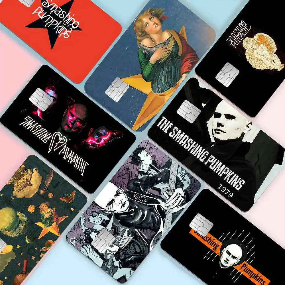 Alternative Rock Band The S-Smashing Pumpkins band Anmie Sticker Film Skin Cover for Credit Card Debit Bank Card Front